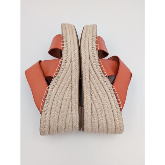 Nordstrom Rack Cressida Platform Wedge Espadrille Sandal Red Size US8.5M - Picture 10 of 11